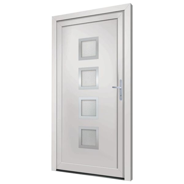 vidaXL Porta Ingresso Bianca 108x208 cm in PVC