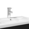 vidaXL Mobile da Bagno con Lavabo Integrato Nero