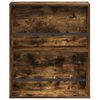 vidaXL Scaffale per riviste 2 pcs Rovere fum&eacute; 60 x 12 x 70 cm