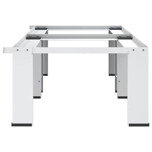 vidaXL Supporto Doppio per Lavatrice e Asciugatrice Bianco