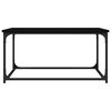 vidaXL Tavolino da Salotto Nero 80x50x40 cm Legno Multistrato e Ferro