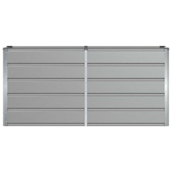 vidaXL Fioriera Grigio chiaro 160 x 40 x 75 cm Acciaio