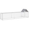 vidaXL Pollaio 5x1x1,5 m in Acciaio Zincato