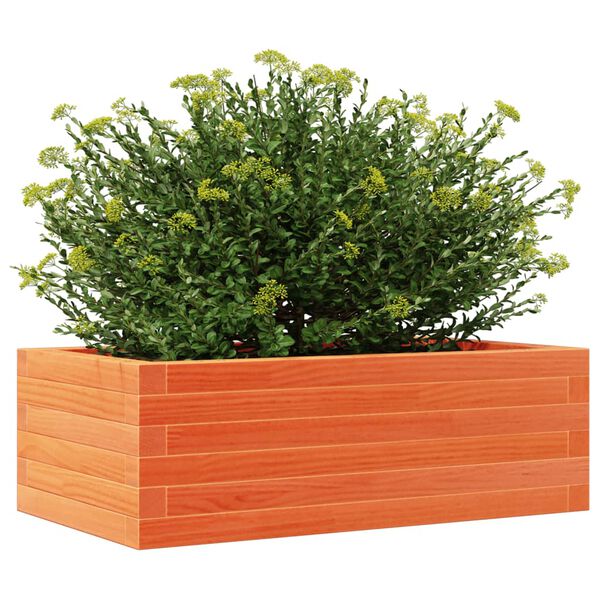 vidaXL Fioriera Giardino Marrone Cera 70x40x23cm Legno Massello Pino