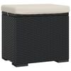 vidaXL Ottomane con Cuscini 2pz Nero 40x30x40 cm in Polyrattan