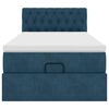 vidaXL Struttura Letto Pouf con Materasso 100x200 cm Velluto