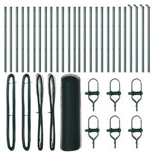 vidaXL Palo della recinzione Verde