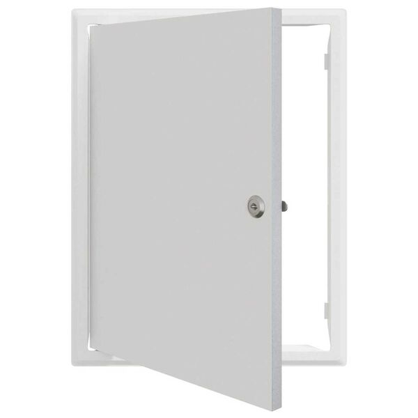 vidaXL Pannello di Accesso Bianco 43 x 33 x 3 cm Acciaio