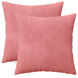 vidaXL Cuscino con cuscino HEERLEN 2 pz Rosa Velluto