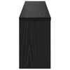vidaXL Appendiabiti a muro Rovere nero 100 x 16 x 26 cm