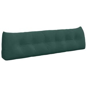 vidaXL Cuscino per Schiena Verde Scuro 180 x 24 x 50 cm Velluto