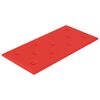 vidaXL Testiera da Parete 12 pz Rosso Pelle Sintetica