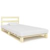 vidaXL Giroletto in Pallet di Legno Massello di Pino 90x200 cm