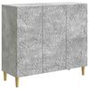 vidaXL Credenza Grigio Cemento 89 x 34,5 x 80 cm Legno ingegnerizzato