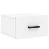 vidaXL Comodino a Muro Bianco 35x35x20 cm