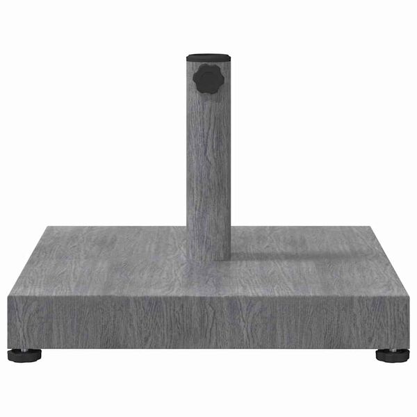 vidaXL Base per ombrellone Aspetto Legno Grigio Scuro