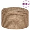 vidaXL Corda in Juta 100% 10 mm 100 m