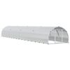 vidaXL Pollaio Argento 800 x 150 x 100 cm Acciaio zincato