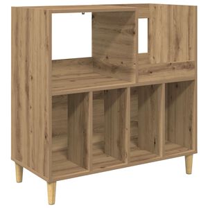 vidaXL Supporto per giradischi Rovere Artigianale 82 x 39,5 x 82,5 cm