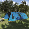 vidaXL Tenda a tunnel con tetto Blu e Grigio 778 x 356 x 210 cm