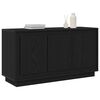 vidaXL Credenza Rovere Nero 102 x 35 x 55 cm Legno multistrato