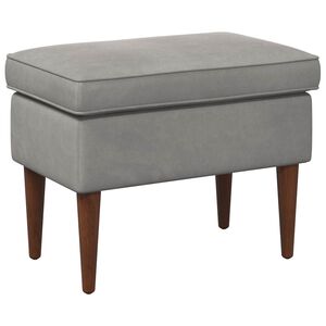 vidaXL Poggiapiedi Grigio Chiaro 55 x 35 x 41 cm Velluto