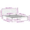 vidaXL Struttura del letto Marrone 150 x 200 cm Pino massello