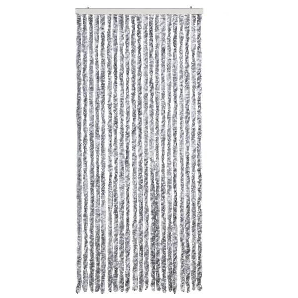vidaXL Zanzariera Bianco e Grigio 90x200 cm Ciniglia