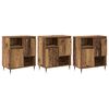 vidaXL Sideboards 3 pz Legno vecchio
