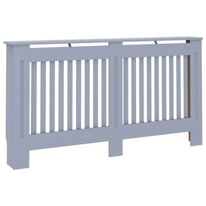 vidaXL Copertura per Radiatore Antracite 152x19x81,5 cm in MDF