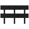 vidaXL Testiera per Letto Nera 144x3x81 cm in Legno Massello di Pino