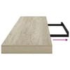 vidaXL Scaffali a Parete 4 pz Rovere 120x23,5x3,8 cm in MDF