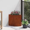 vidaXL Vaso d'angolo Ruggine 30 x 30 x 35 cm acciaio corten