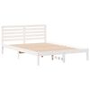 vidaXL Struttura del letto Bianco 140 x 220 cm Pino massello