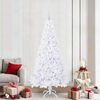 vidaXL Albero di Natale artificiale Bianco 210 cm PVC e Acciaio