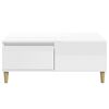 vidaXL Tavolino Salotto Bianco Lucido 90x50x36,5 cm Legno Multistrato