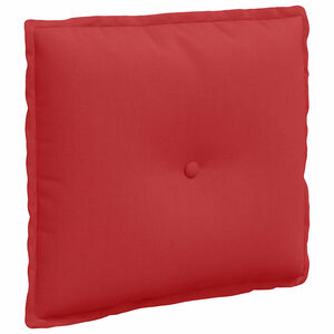 vidaXL Cuscino per Schiena Rosso 50 x 19 x 45 cm Tessuto