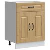 vidaXL Base da Cucina Kalmar Rovere Artigianale in Legno Multistrato
