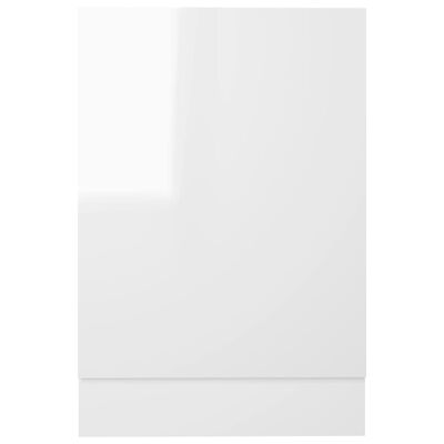 vidaXL Pannello Lavastoviglie Bianco Lucido 45x3x67 cm Multistrato