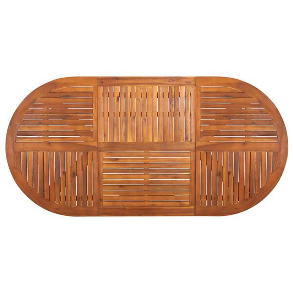 vidaXL Set Mobili da Pranzo per Giardino 7 pz Grigio