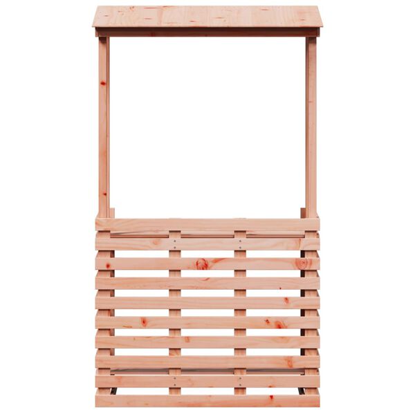 vidaXL Tavolo Bar da Esterno con Tetto 112,5x57x195,5cm Legno Massello
