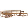 vidaXL Set di divani da esterno 6 pz Naturale Legno di Acacia Massello