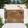 vidaXL Cancello da giardino 100x75 cm in acciaio Corten con design ad albero