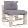 vidaXL Set Divani da Giardino Pallet 7 pz con Cuscini in Legno di Pino