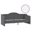 vidaXL Dormeuse con Materasso USB Grigio Scuro in Tessuto 90x200 cm