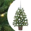 vidaXL Albero di Natale artificiale con 150 LED Verde 75 cm PE e PVC