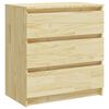 vidaXL Comodino 60x36x64 cm in Legno Massello di Pino