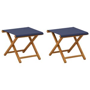 vidaXL Lettino 2 pcs Legno di Eucalipto Massello Blu