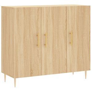 vidaXL Credenza Rovere Sonoma 90x34x80 cm in Legno Multistrato