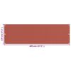 vidaXL Paravento da Balcone Terracotta 120x400 cm in HDPE